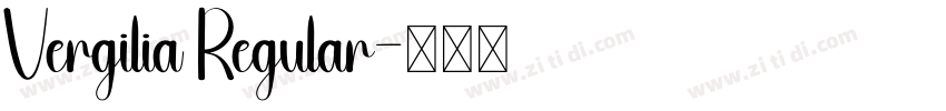 Vergilia Regular字体转换